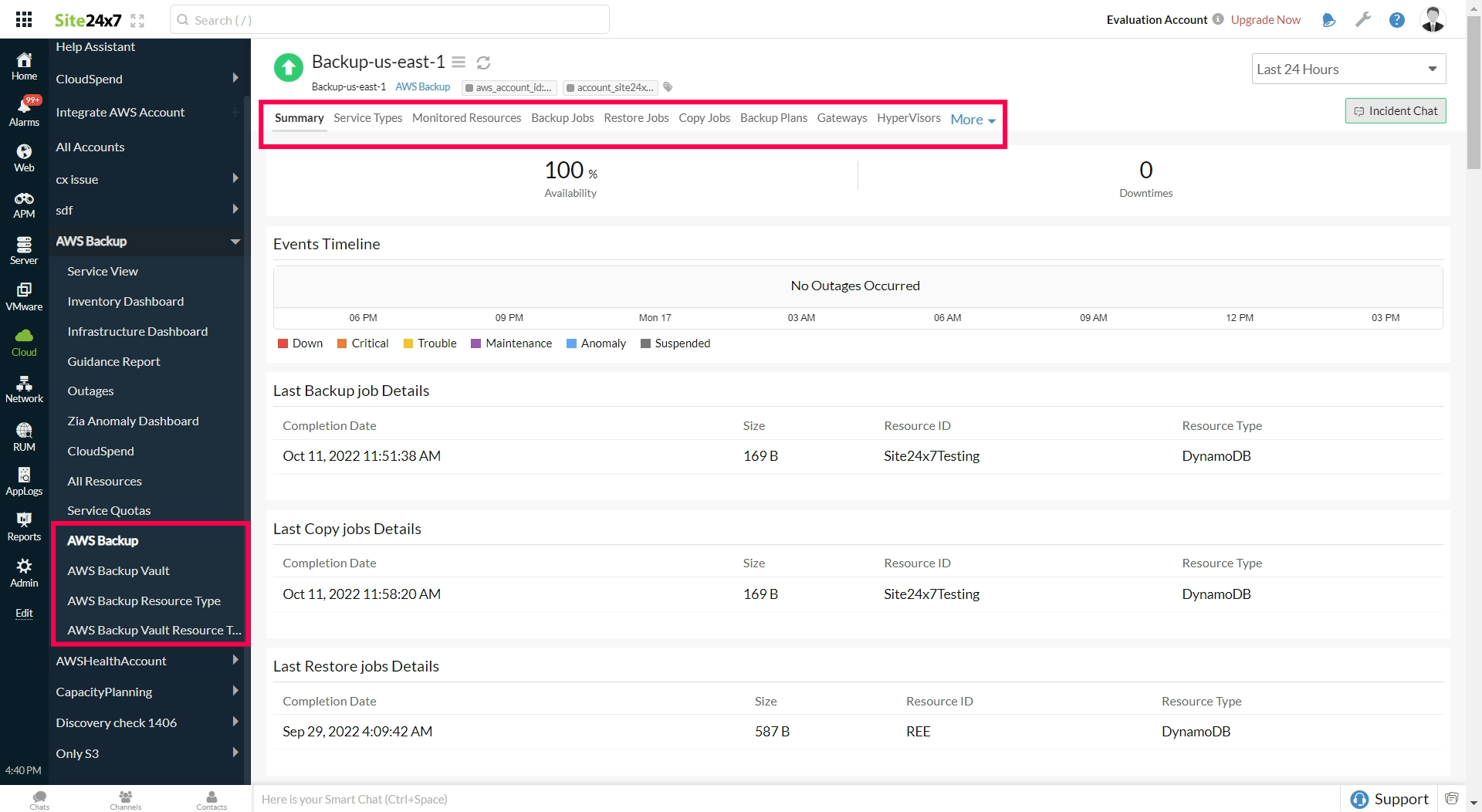 aws backup integration