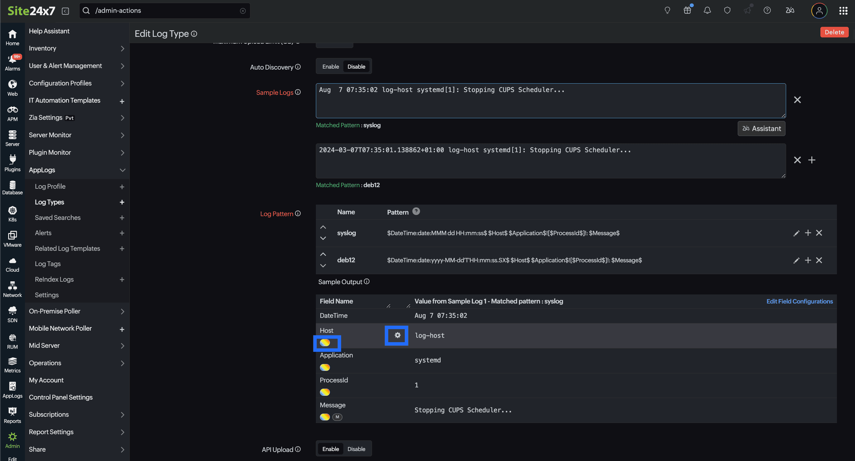 Oval icon in settings