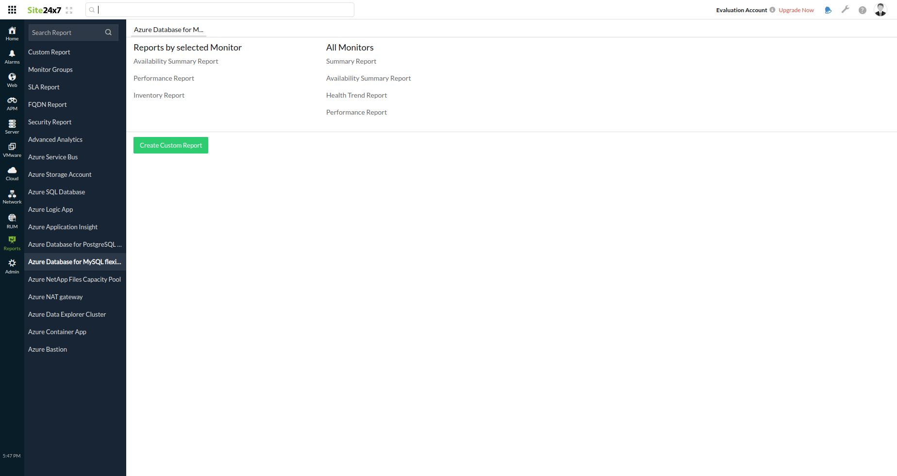 azure-database-mysql-reports Azure Database MySQL Report