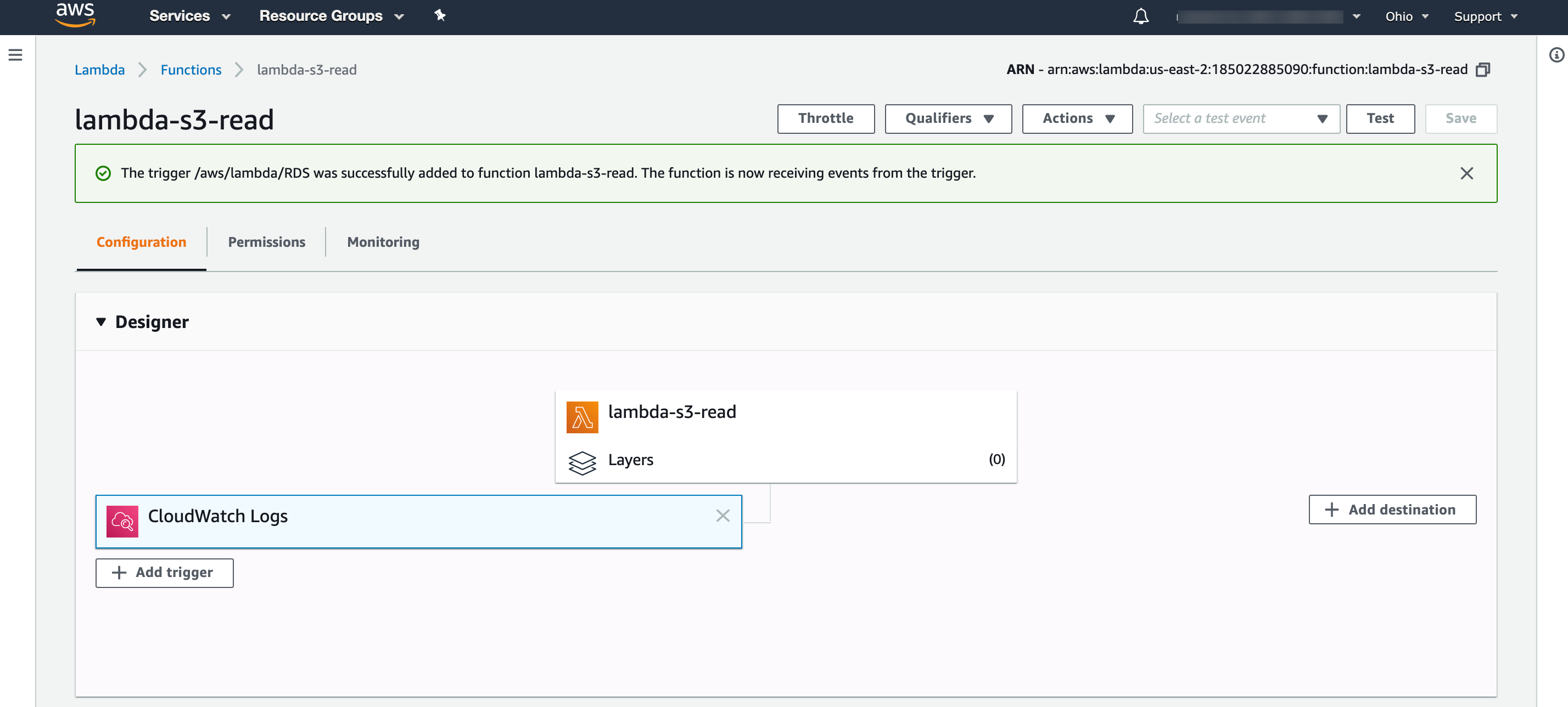 AWS Lambda-s3-Read