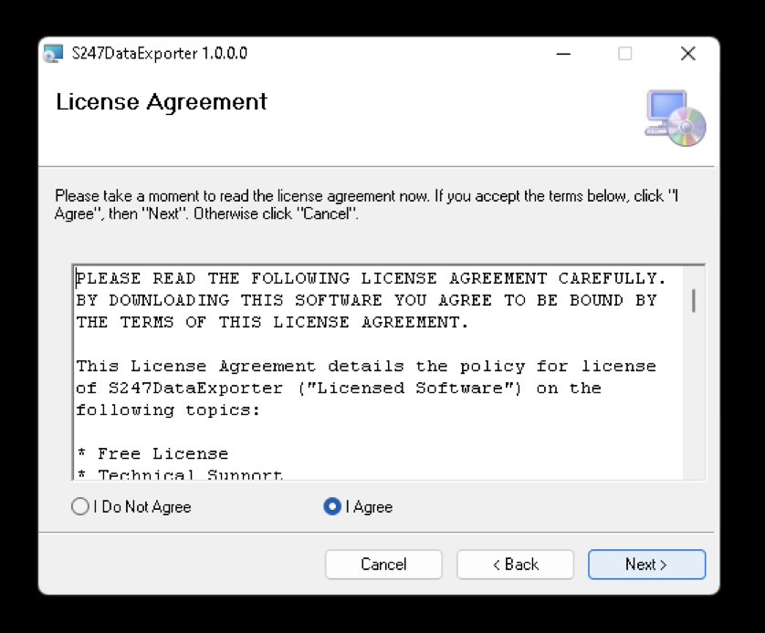 license agreement